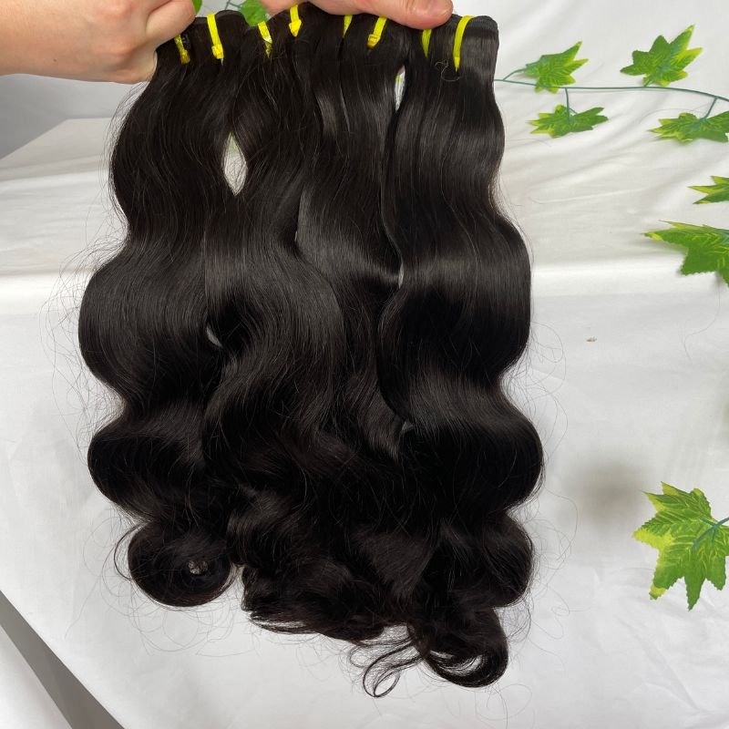 12A Super Double Drawn Raw Human Hair Bundles Vietnamese Virgin Hair Body Wave Weaves Human Hair Extensions Cuticle Aligned