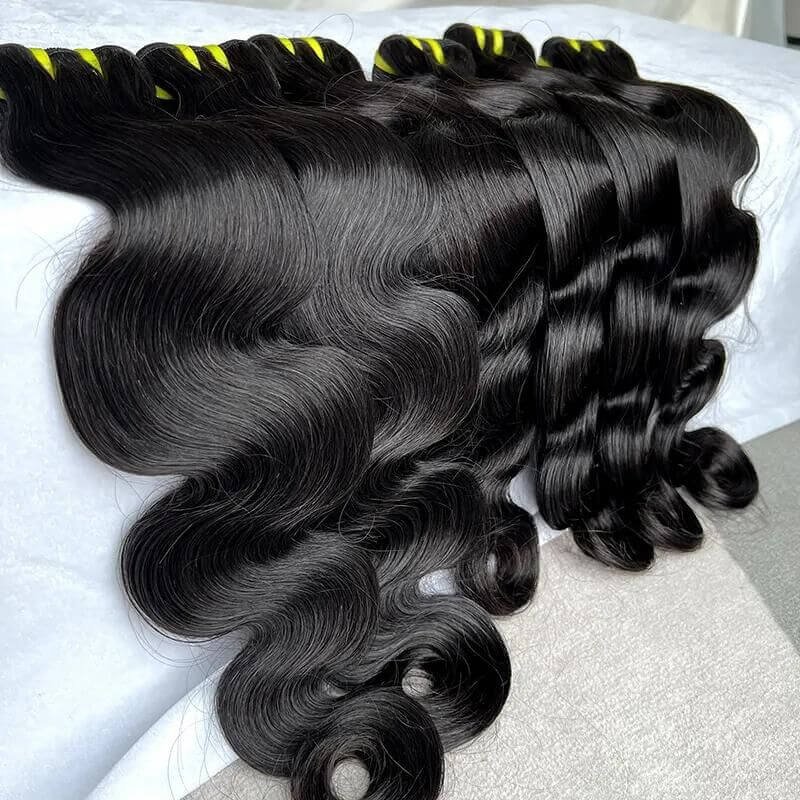 12A Super Double Drawn Raw Human Hair Bundles Vietnamese Virgin Hair Body Wave Weaves Human Hair Extensions Cuticle Aligned