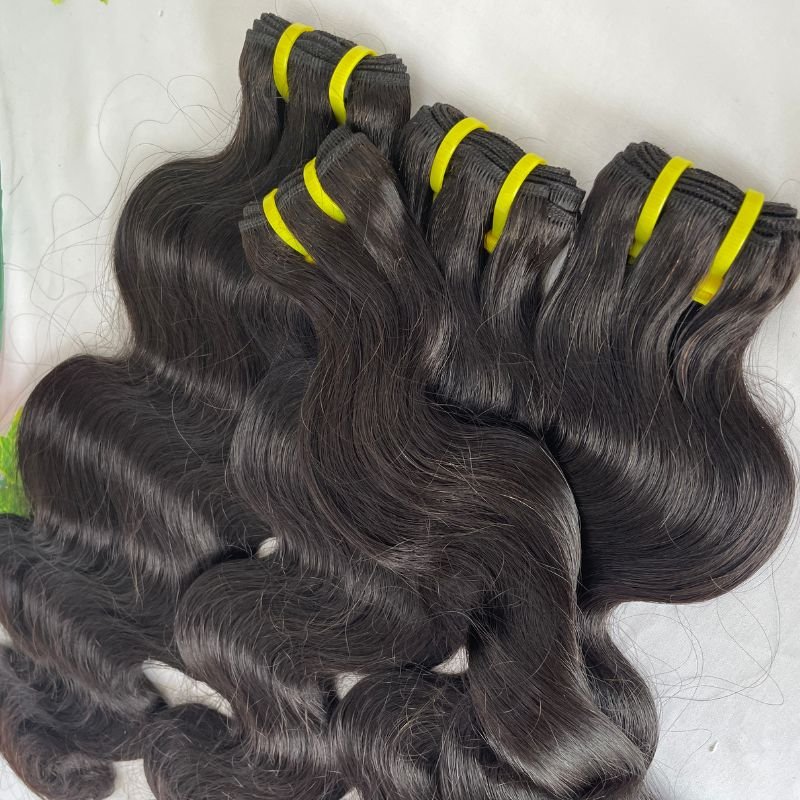 12A Super Double Drawn Raw Human Hair Bundles Vietnamese Virgin Hair Body Wave Weaves Human Hair Extensions Cuticle Aligned