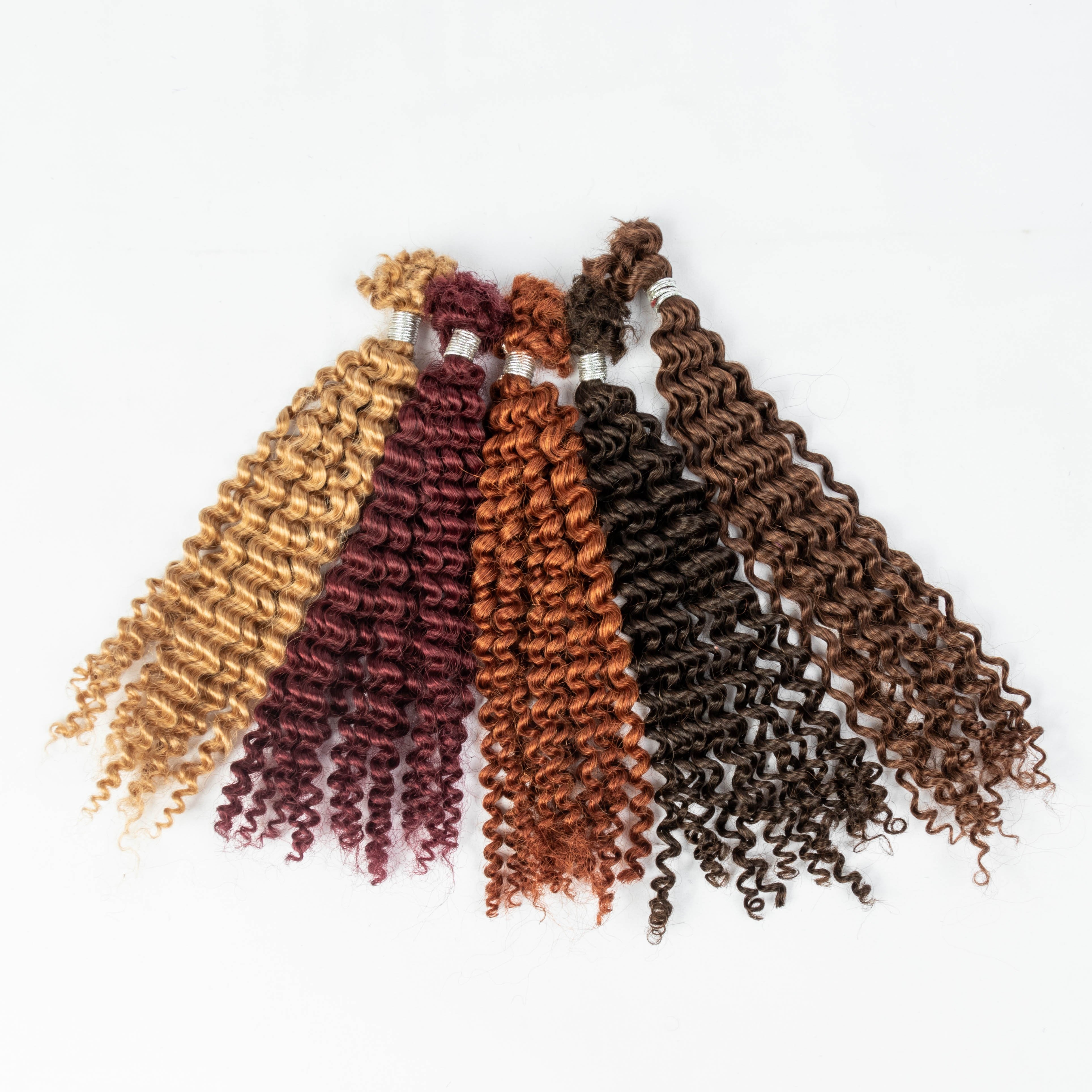 Hot Selling Dreadlocks Human Hair Bulk Hair Afro Kinky Curly Texture Braiding Hair Bulk