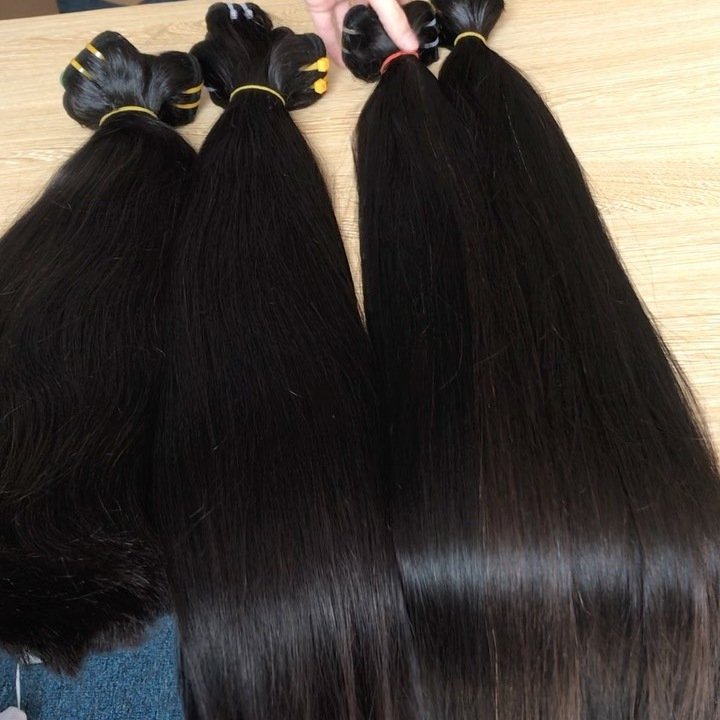 Remy Hair Hair Weave Brazilian Hair 100% Virgin Natural , 100% Raw Unprocessed Virgin Indian Temple Bone Straight Yaki Weaving