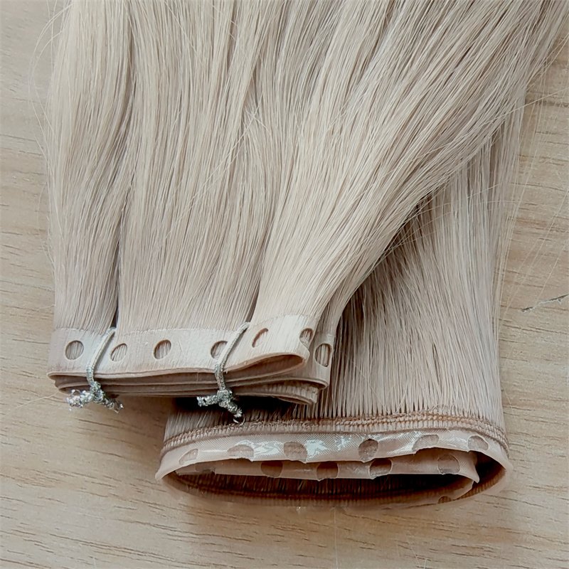 LeShine Pu Seamless Injected Physical Tape Skin Weft Double Drawn Hair Extensions With Small Holes Weft Hair