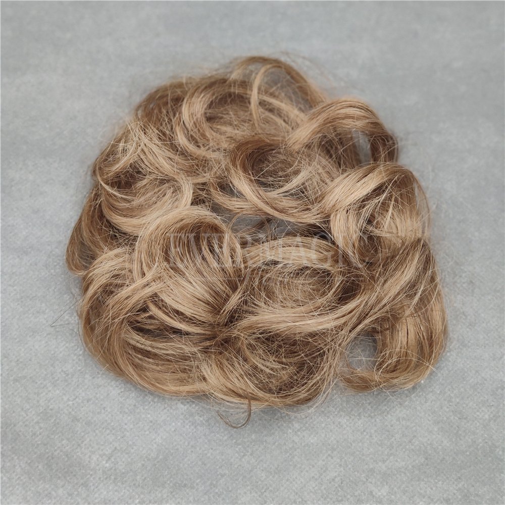 Evermagic Human Hair Hairtied Ladies Hair Tie Hairband Women Scrunchies hair bunch For Girls Ladies Bag Gift Party