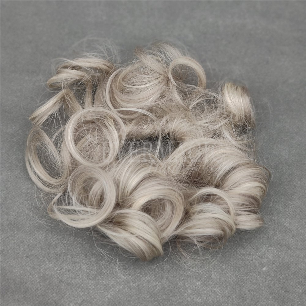 Evermagic Human Hair Hairtied Ladies Hair Tie Hairband Women Scrunchies hair bunch For Girls Ladies Bag Gift Party