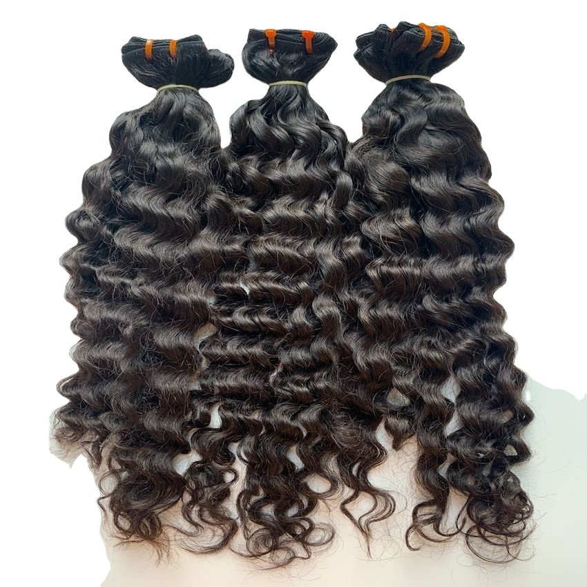 Export Quality 100% Virgin Brazilian hair Indian Temple Virgin Remy Hair 100%unprocessed Human Hair Extensions