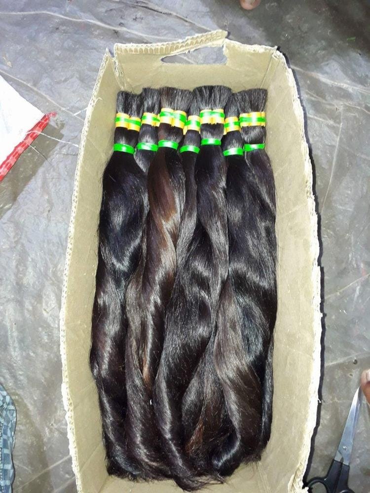 12A brazilian temple raw unprocessed virgin long natural human remy bulk hairs braid