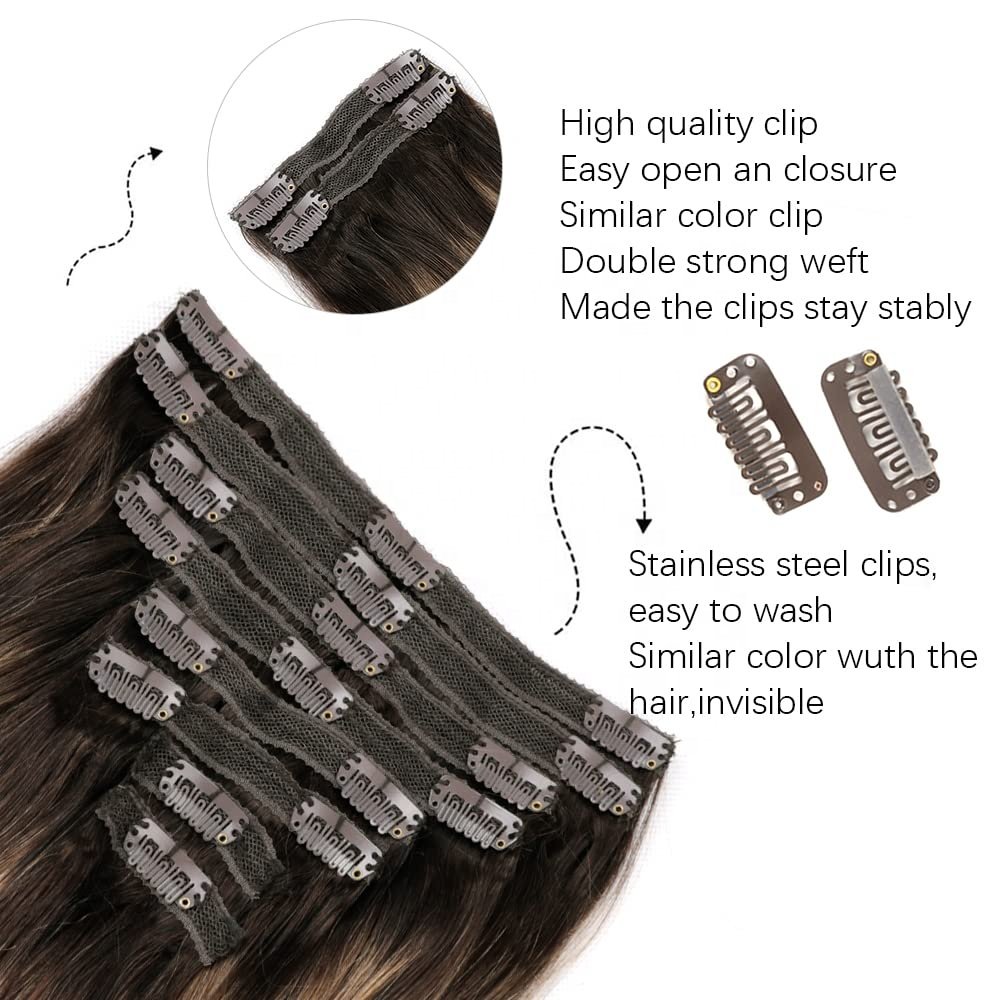 wholesale 100% brazilian remy Human Good Quality Indian Virgin Weft Extension Human hair Clip In Hair Extensions