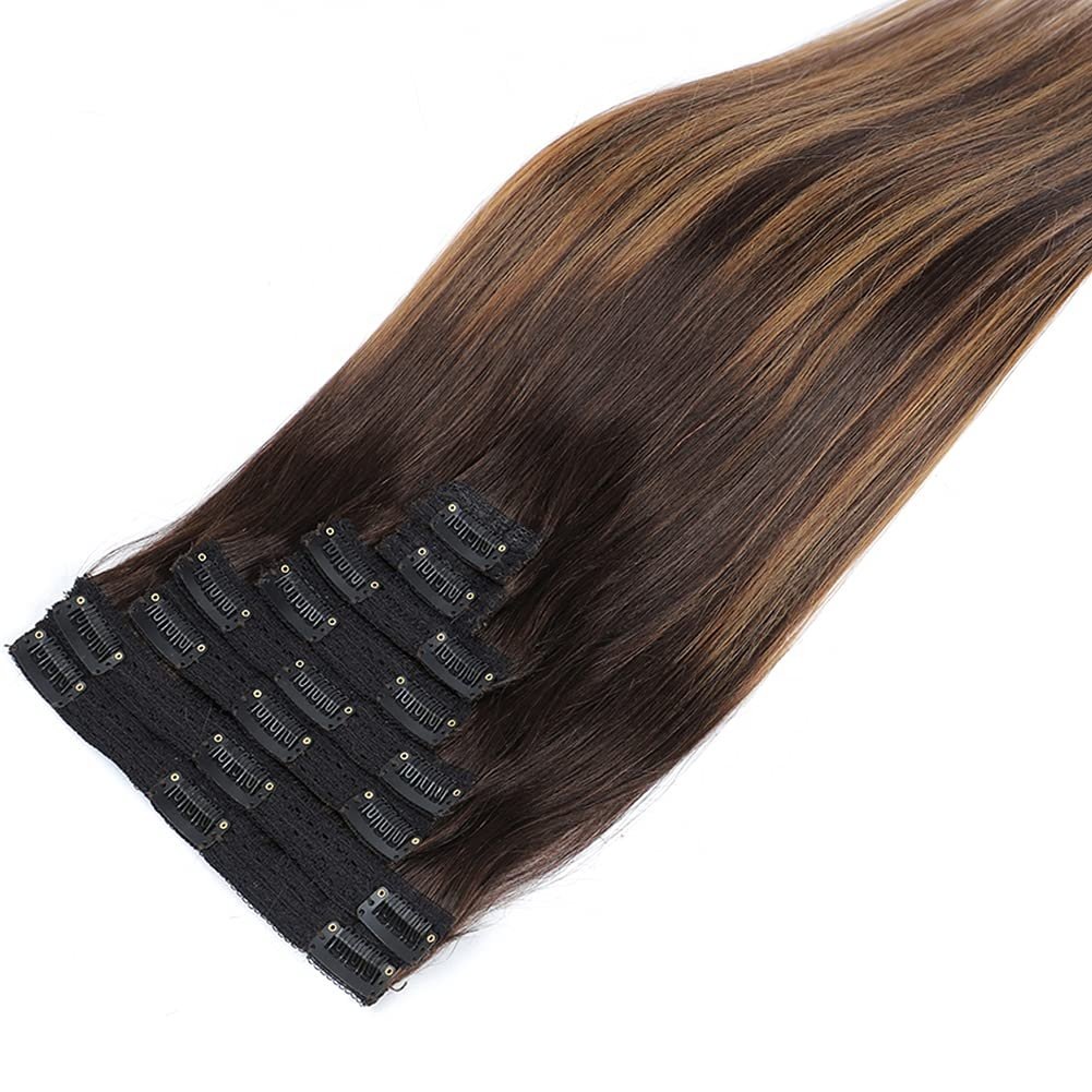 wholesale 100% brazilian remy Human Good Quality Indian Virgin Weft Extension Human hair Clip In Hair Extensions