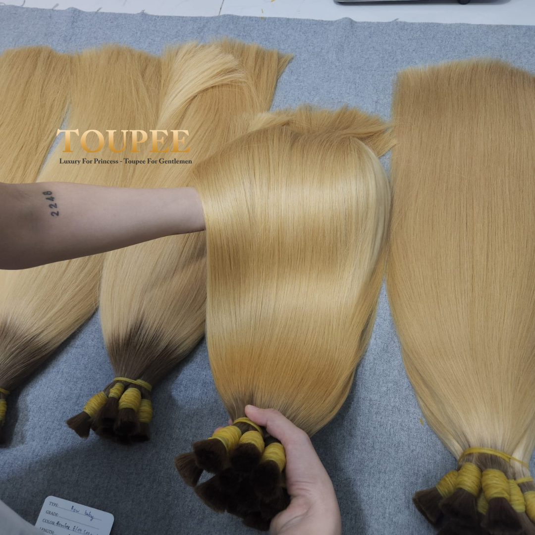 Buy Wholesale Bulk Hair Extensions 100% Human Bulk Straight Hair Vietnamese Raw Virgin Hair Bleaching Bundles One Single Donor