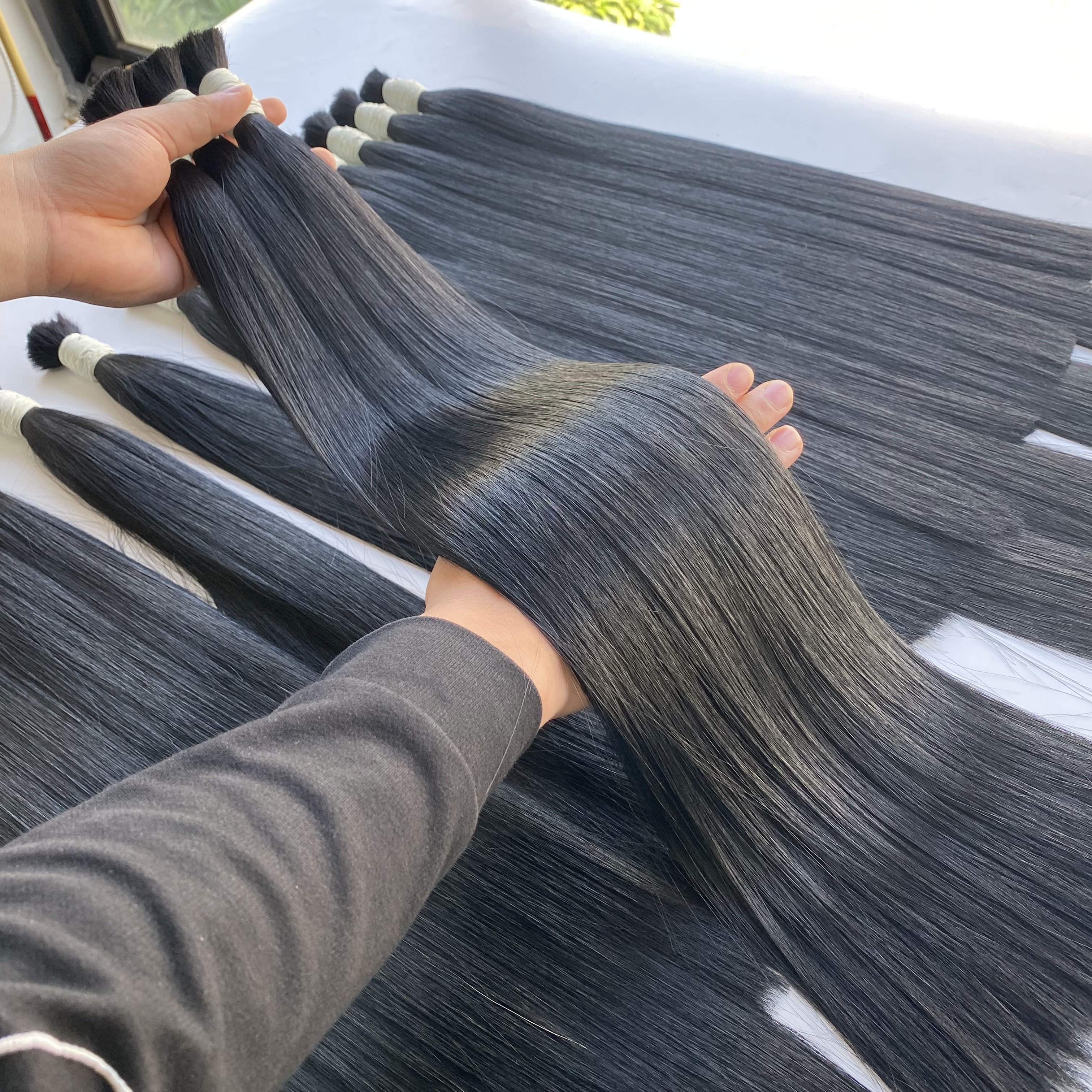Wholesale Price Bulk Straight Hair Vietnamese Raw Virgin Hair Bleaching Bundles One Single Donor Hair