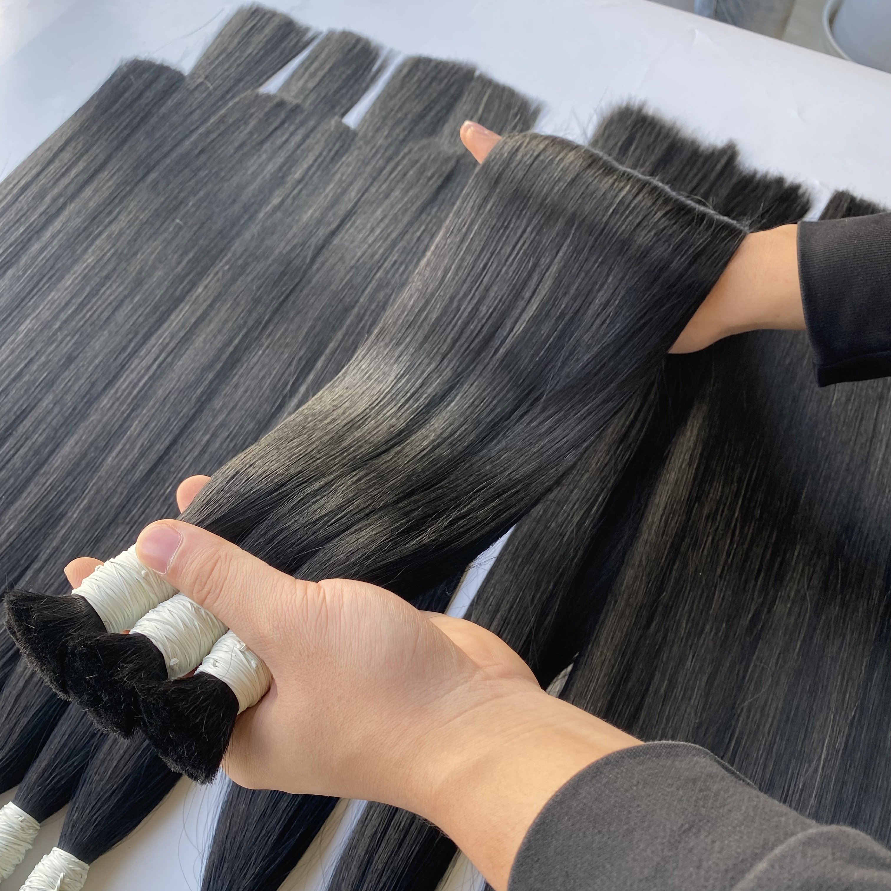 Wholesale Price Bulk Straight Hair Vietnamese Raw Virgin Hair Bleaching Bundles One Single Donor Hair