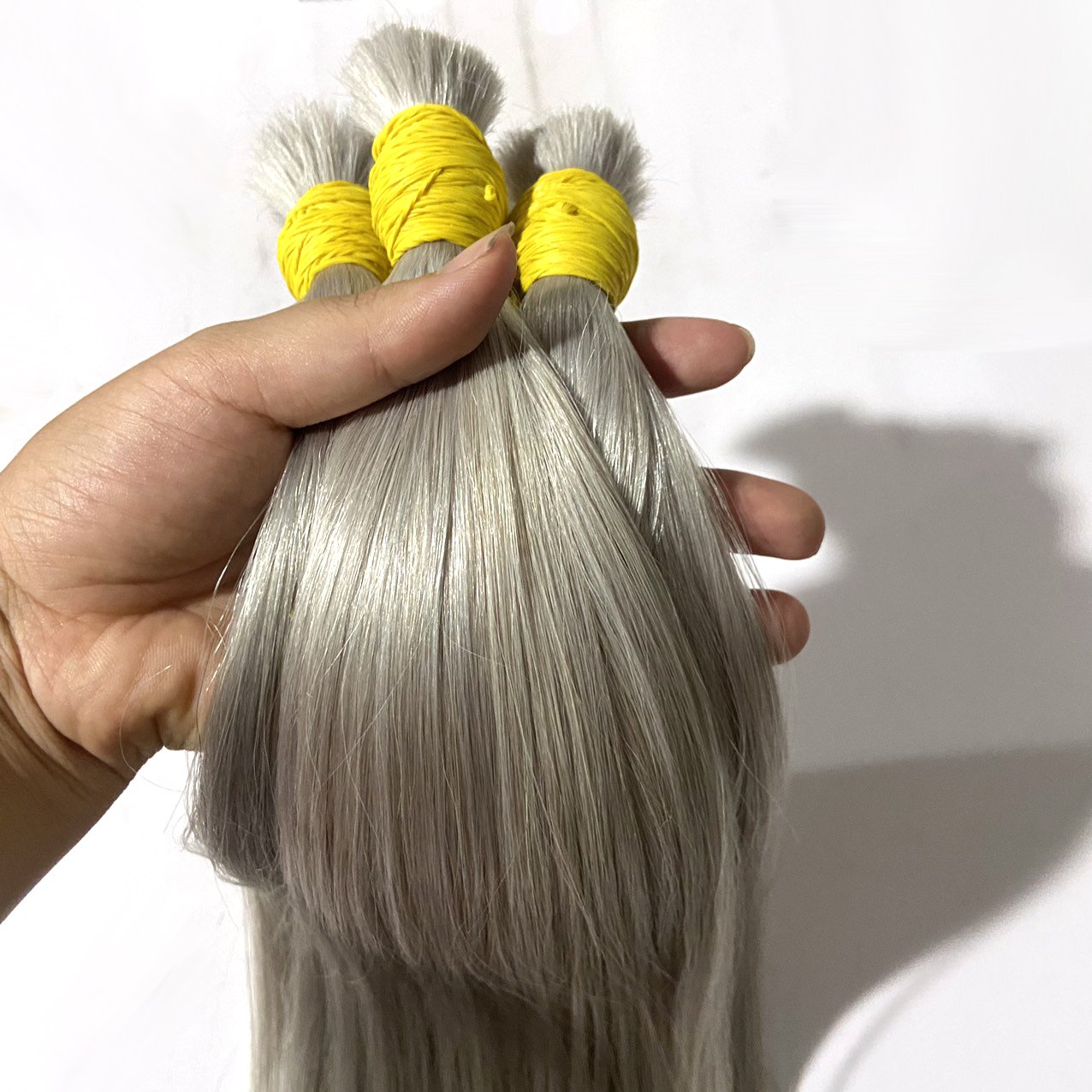 Bone Straight 100% Vietnamese Human Hair Extensions Fashion Colors-Red Light Color Weft Hair Closure 4x4 #60 Virgin Blonde