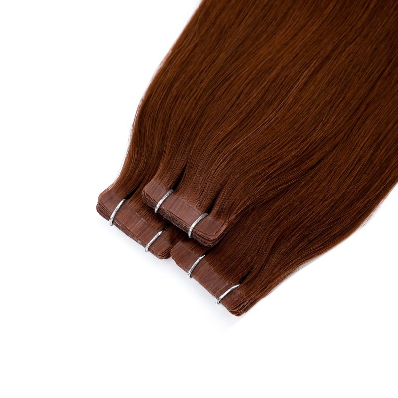 Russian Human Hair Double Drawn Tape Hair Extension European Tape In Human Hair Extensions Remy