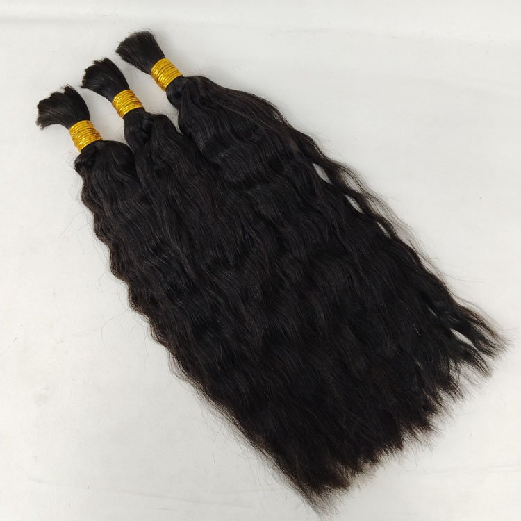 high quality cheap No weft braiding hair bulk raw indian human hair bundles