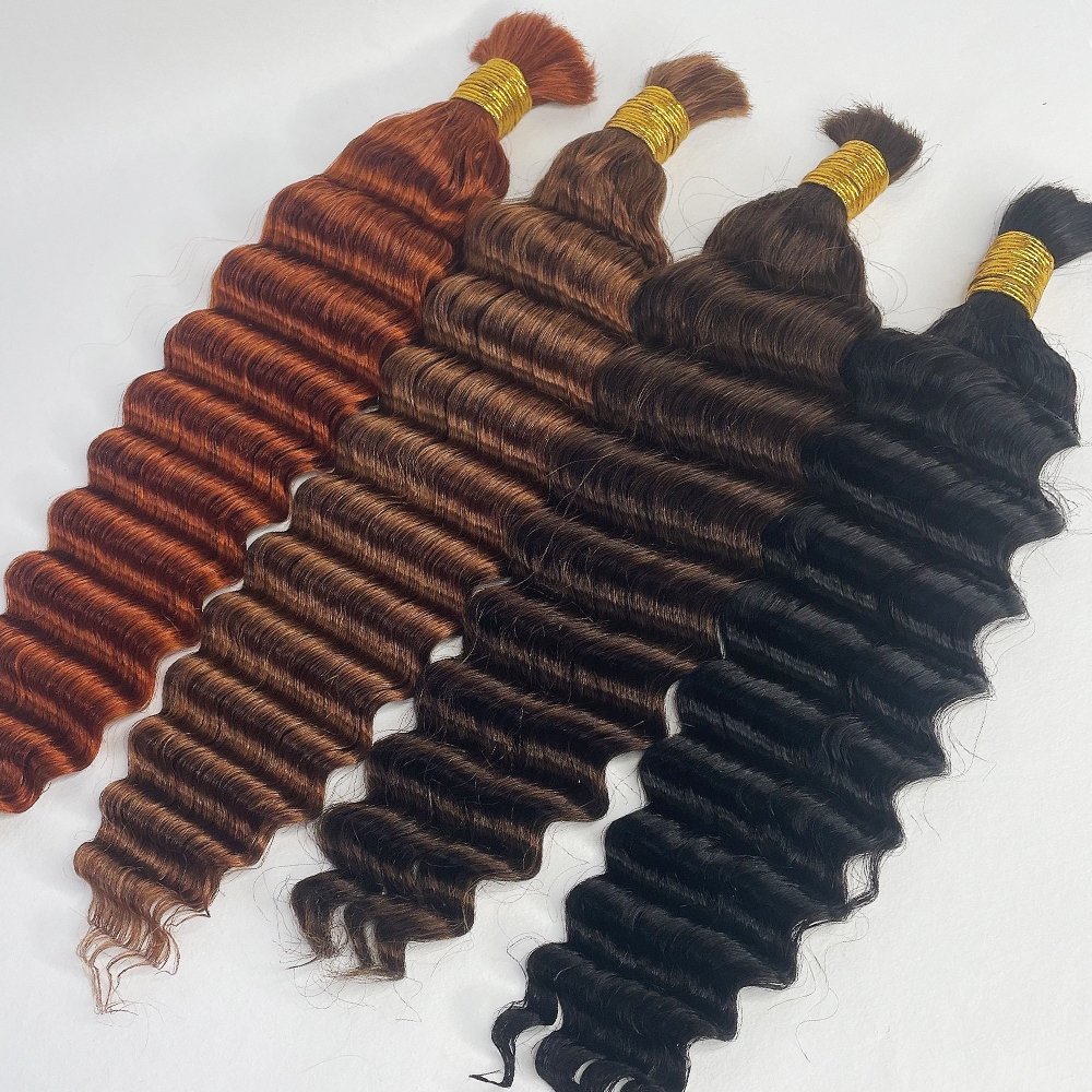 high quality cheap No weft braiding hair bulk raw indian human hair bundles