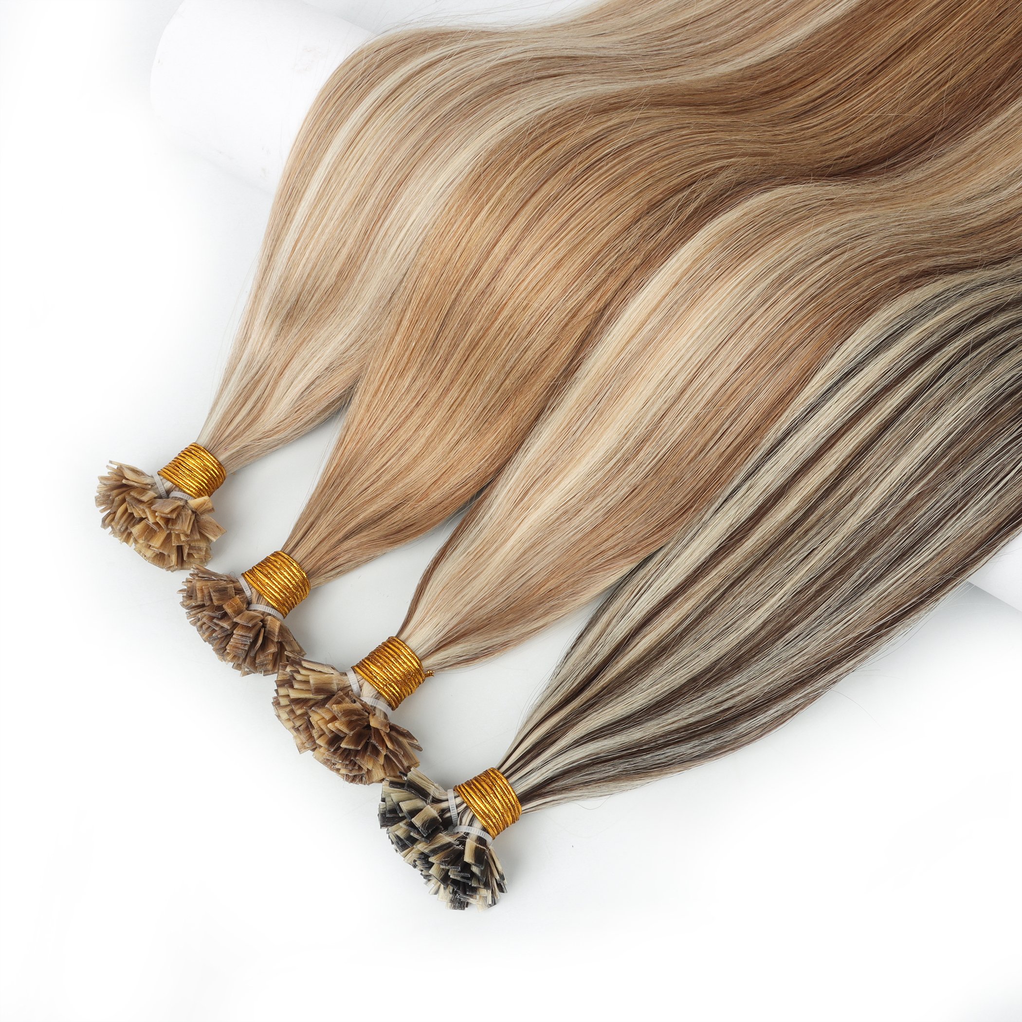 Hot Selling High Quality Double Drawn I Tip Human Hair Extensions Raw Straight Hair Double Drawn Human Hair