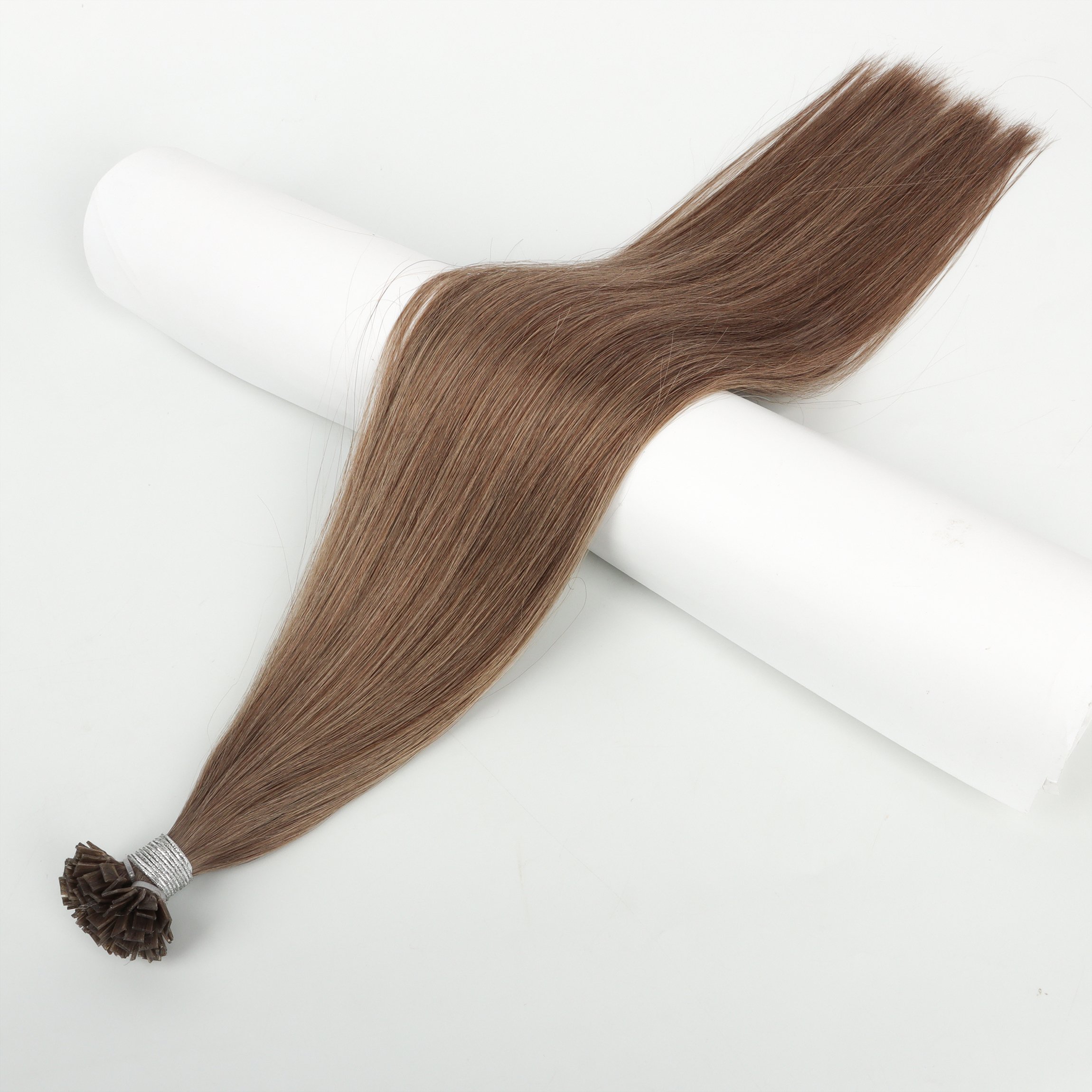 Hot Selling High Quality Double Drawn I Tip Human Hair Extensions Raw Straight Hair Double Drawn Human Hair
