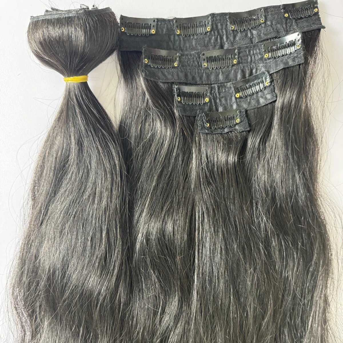 Cheap Clip Ins VietNamese Human Hair Extension Remy Raw Hair Natural Clip In Hair Extension