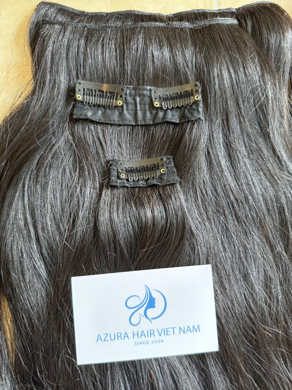Cheap Clip Ins VietNamese Human Hair Extension Remy Raw Hair Natural Clip In Hair Extension