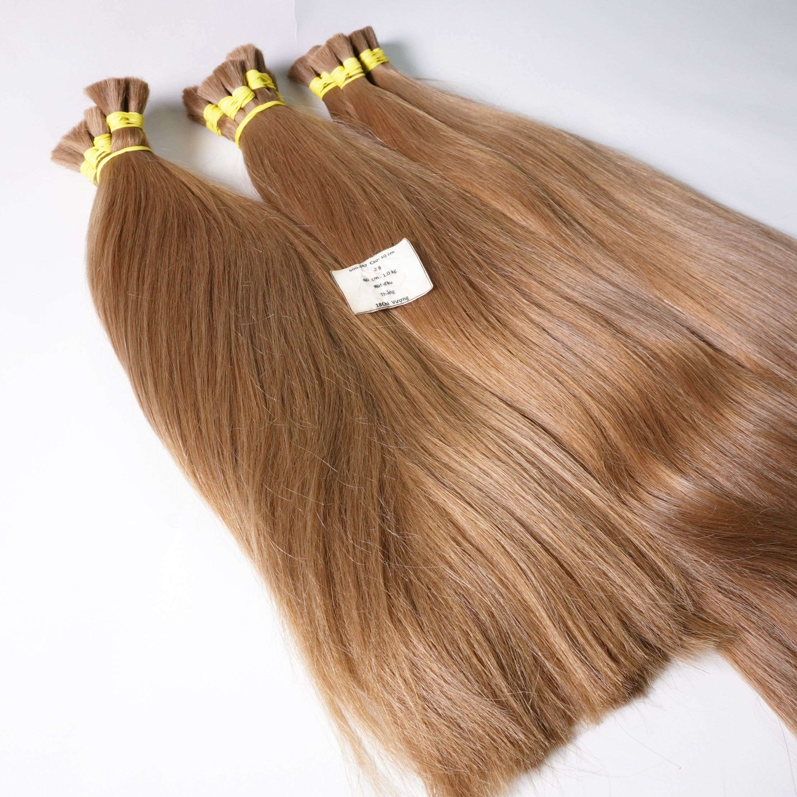 Wholesale blonde human hair extensions russian virgin unprocessed hair bulk