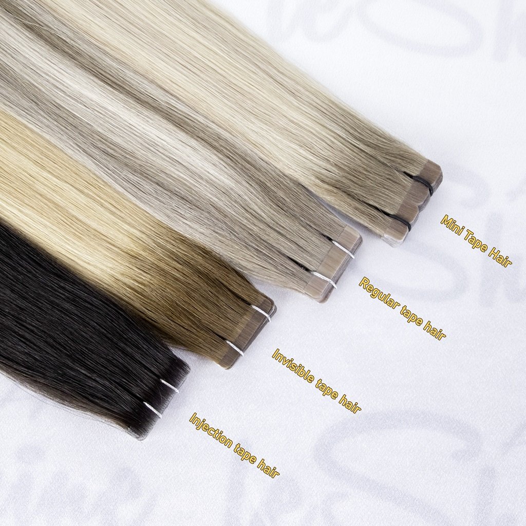LeShine Wholesale Brazilian Weft Tape in Extensions Invisible Russian Hair Highlight with Remy Virgin Hair Raw Extensions