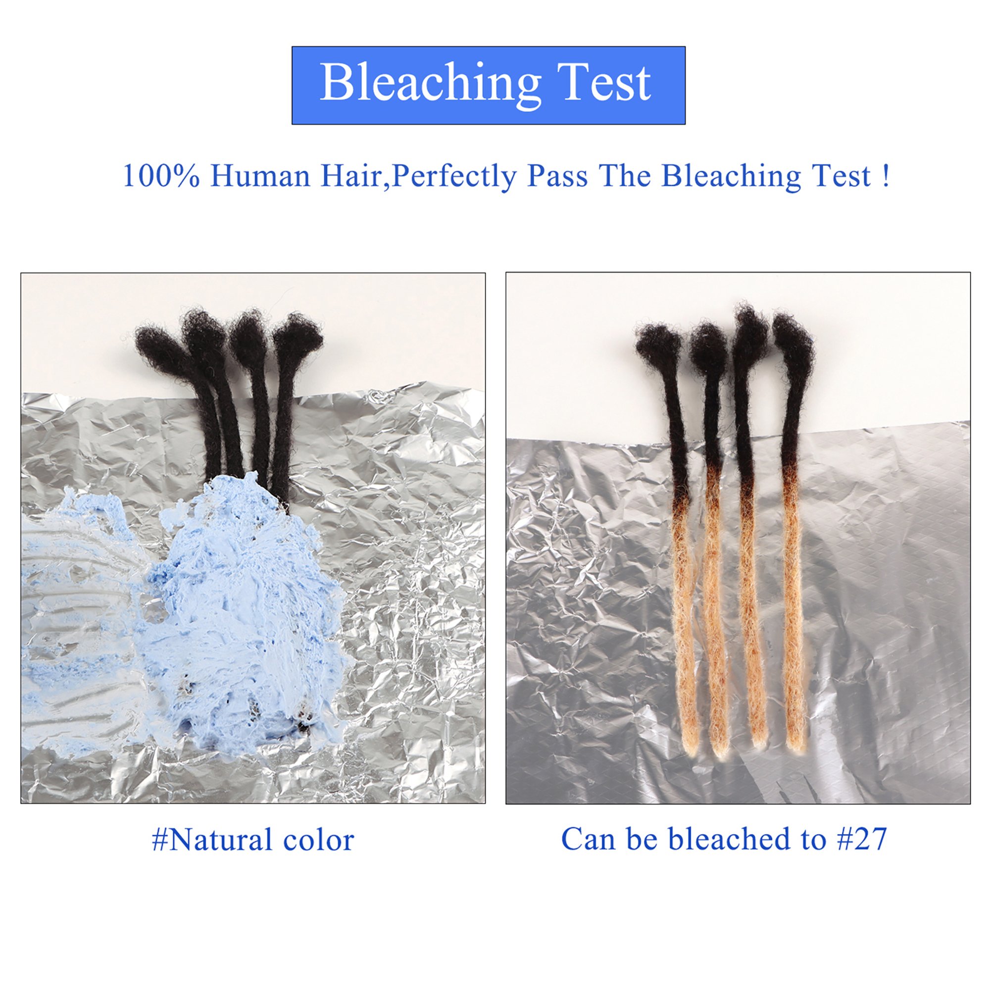 [Vast Dreads] Human Hair Loc Extensions Dreadlocks Extensions Full Handmade Medium Size 100% Human Hair Extensions