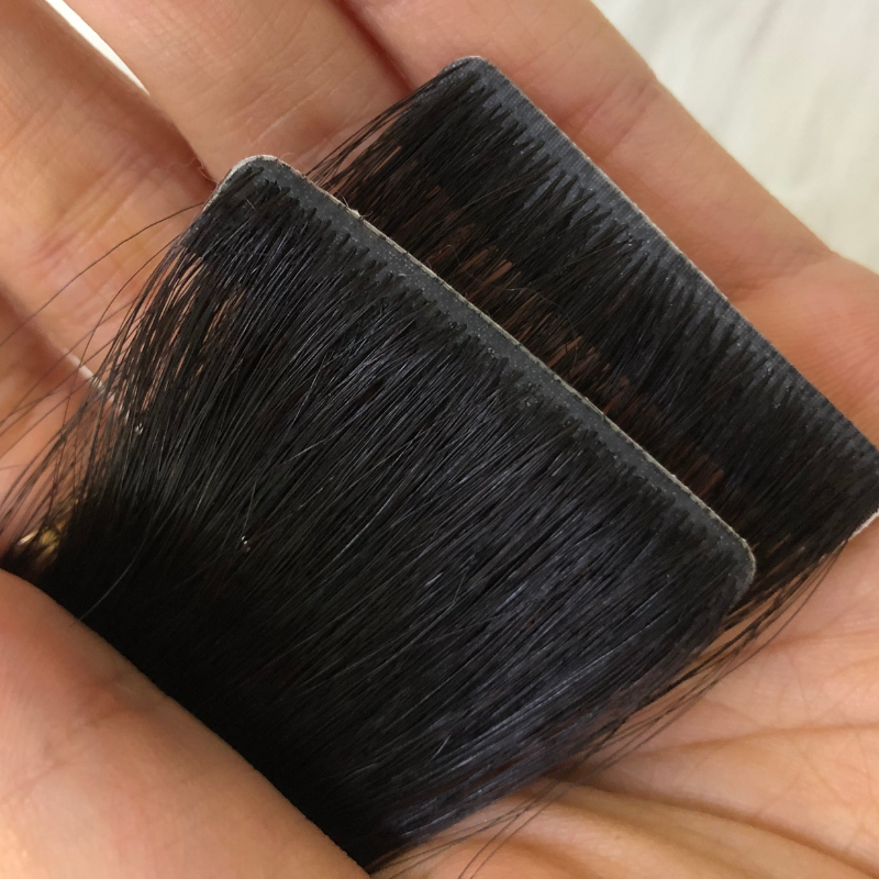 Human Hair Extensions Raw Indian Temple Dark Brown Hair Injection Tape In Human Hair Extensions Suitable For Salon