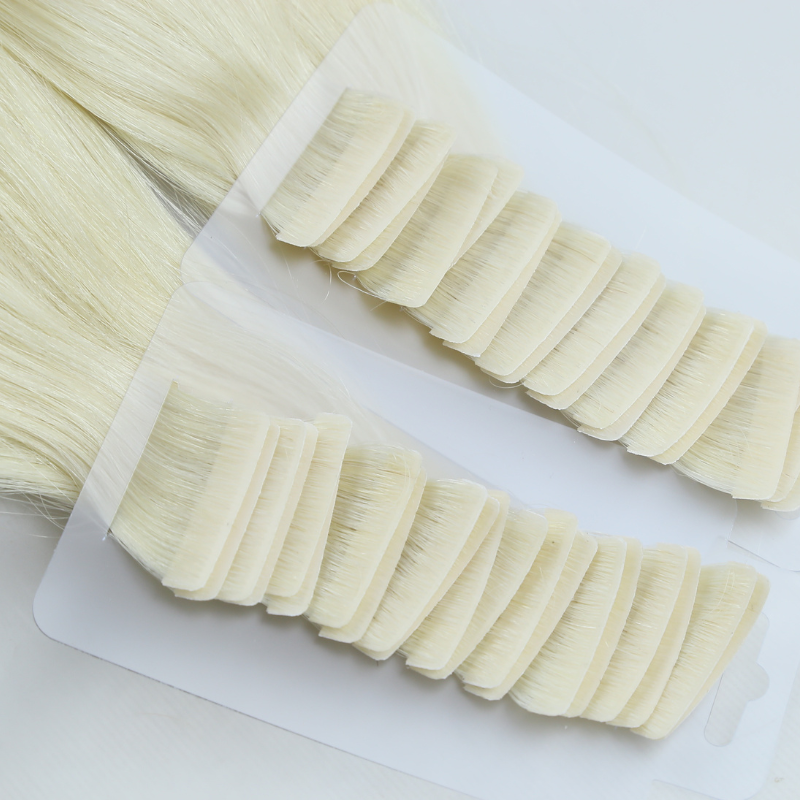 Human Hair Extensions Raw Indian Temple Dark Brown Hair Injection Tape In Human Hair Extensions Suitable For Salon