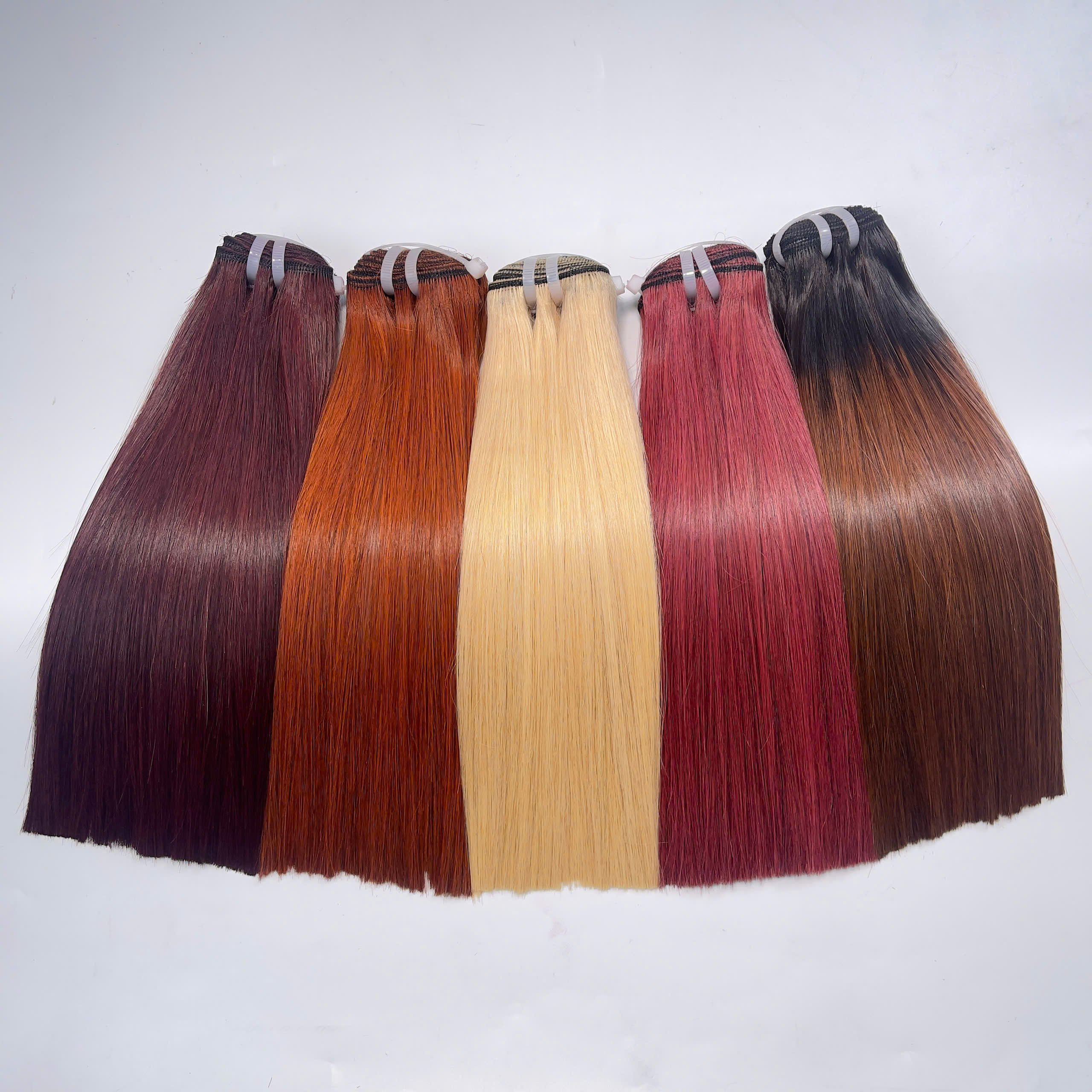 Luxurious 2024 Top Pick Double Drawn Bone Straight Vietnamese Hair Extensions Raw Human Hair Thanh Wig