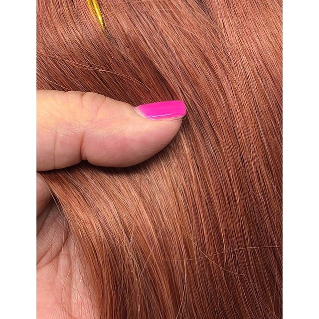 One Piece Clip In Human Hair Extensions Colored #30 Clip In Hair Extensions Natural Hair