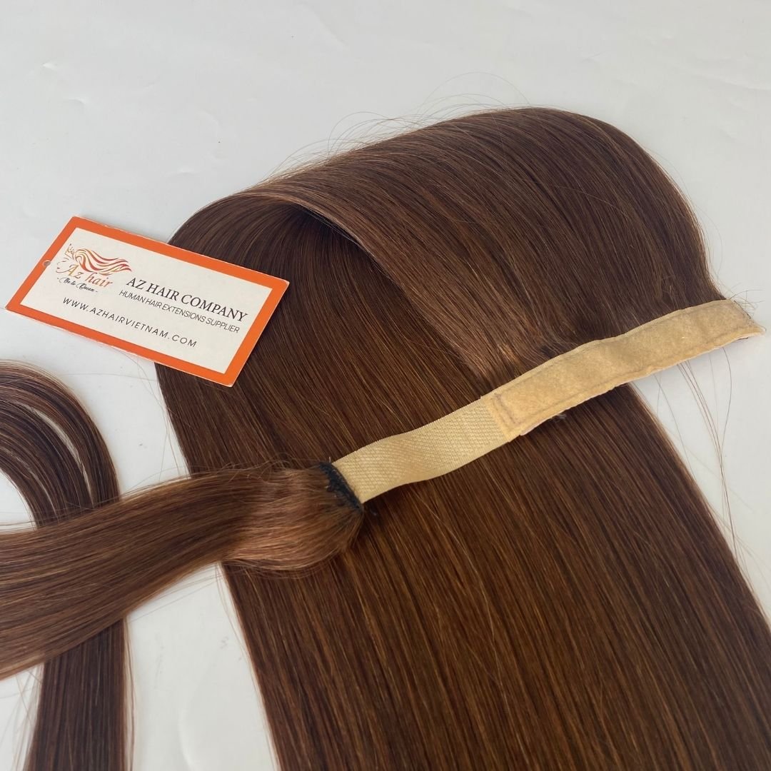 High Fashion 2024 Ponytail Hair Extensions All Colors Full Lengths 100% Raw Vietnamese Human Hair Best Price