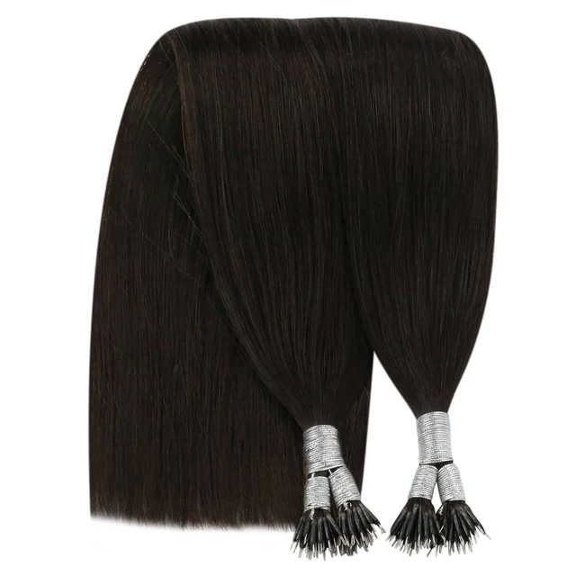 Cheap Wholesale Remy Hair Supplier Keratin Hair Extensions Pure Raw Unprocessed Virgin Nano Tip Human Hair Extension