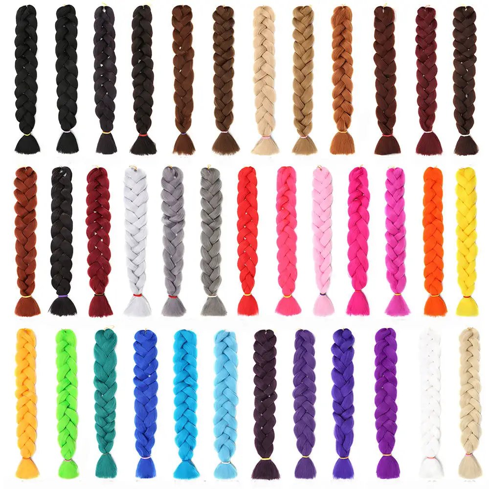 41inch 165g Jumbo Braids Hair Box Braids Multiple Tone/DiverseLong Yaki Ombre High Temperature Synthetic Braiding Hair
