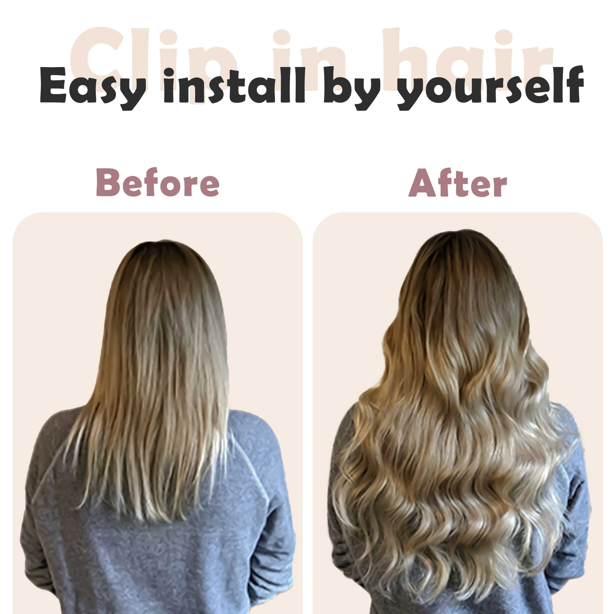 Wholesale 100% Remy Virgin Raw PU Long Straight Natural Invisible Seamless Clip-In Human Hair Extensions Wave Style Weft Hair