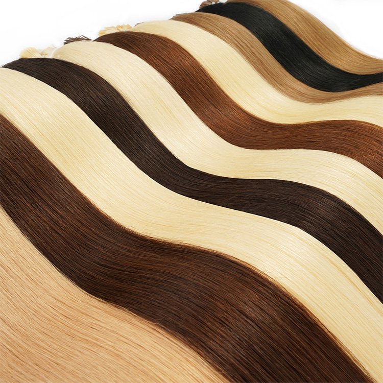 Wholesale Flat Tip Italian Keratin Pre Bonded Human Hair Extensions Remy Double Drawn U Tip I Tip Hair Extension