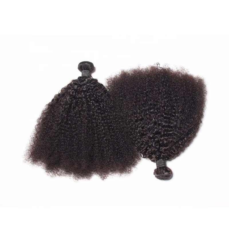 Wholesale Afro Kinky Curly Bundles Mongolian Human Hair Bundles 100% Human Hair Weave Extensions