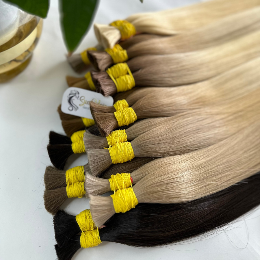 Wholesale 100% SDD Natural Straight Human Hair Extensions High Quality Bulk Raw Hair in Many Customized Colors