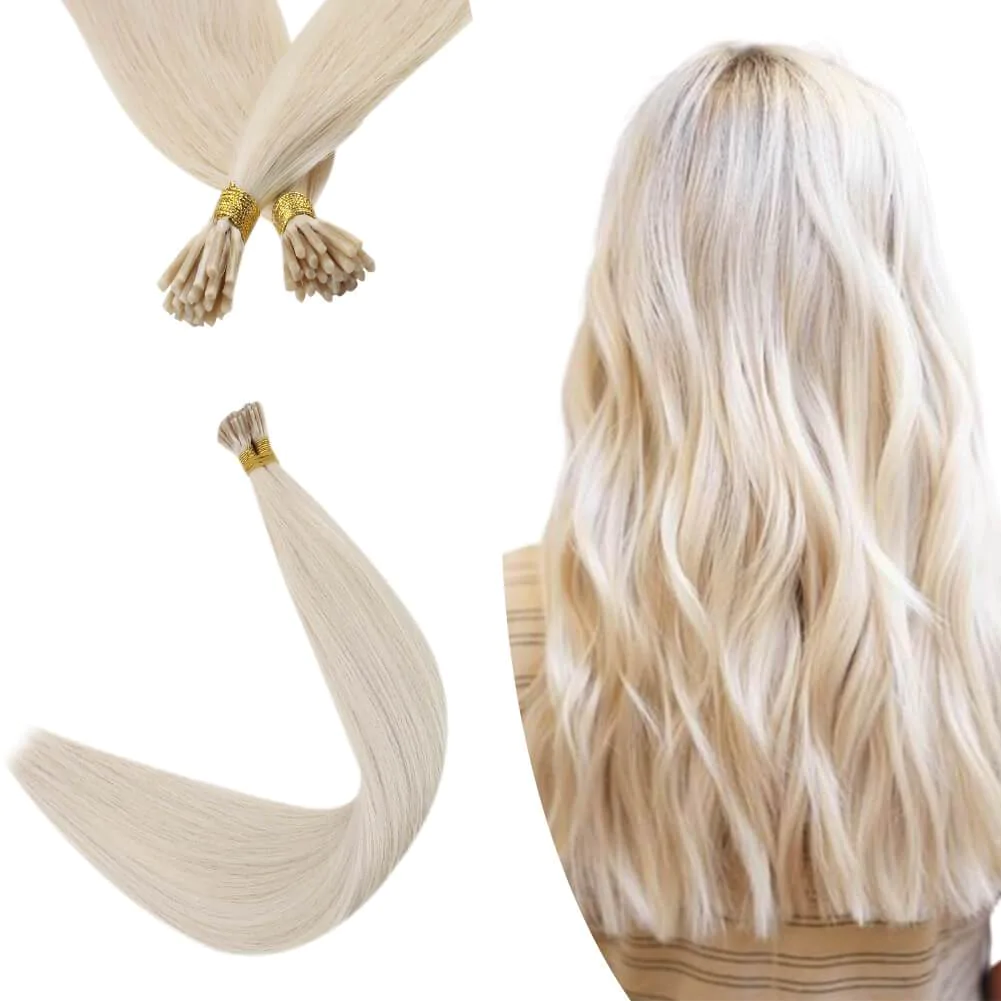 Russian Raw 12 A Virgin Unprocessed 100% Human Hair Extension Double Drawn I Tip Hair Extensions