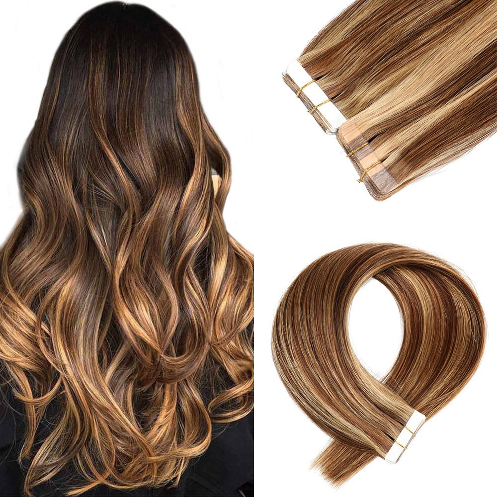 Low Price for Bulk Order High Quality Natural Remy Tape In Hair Extension Remy Cuticle Human Hair Tape Hair Extension