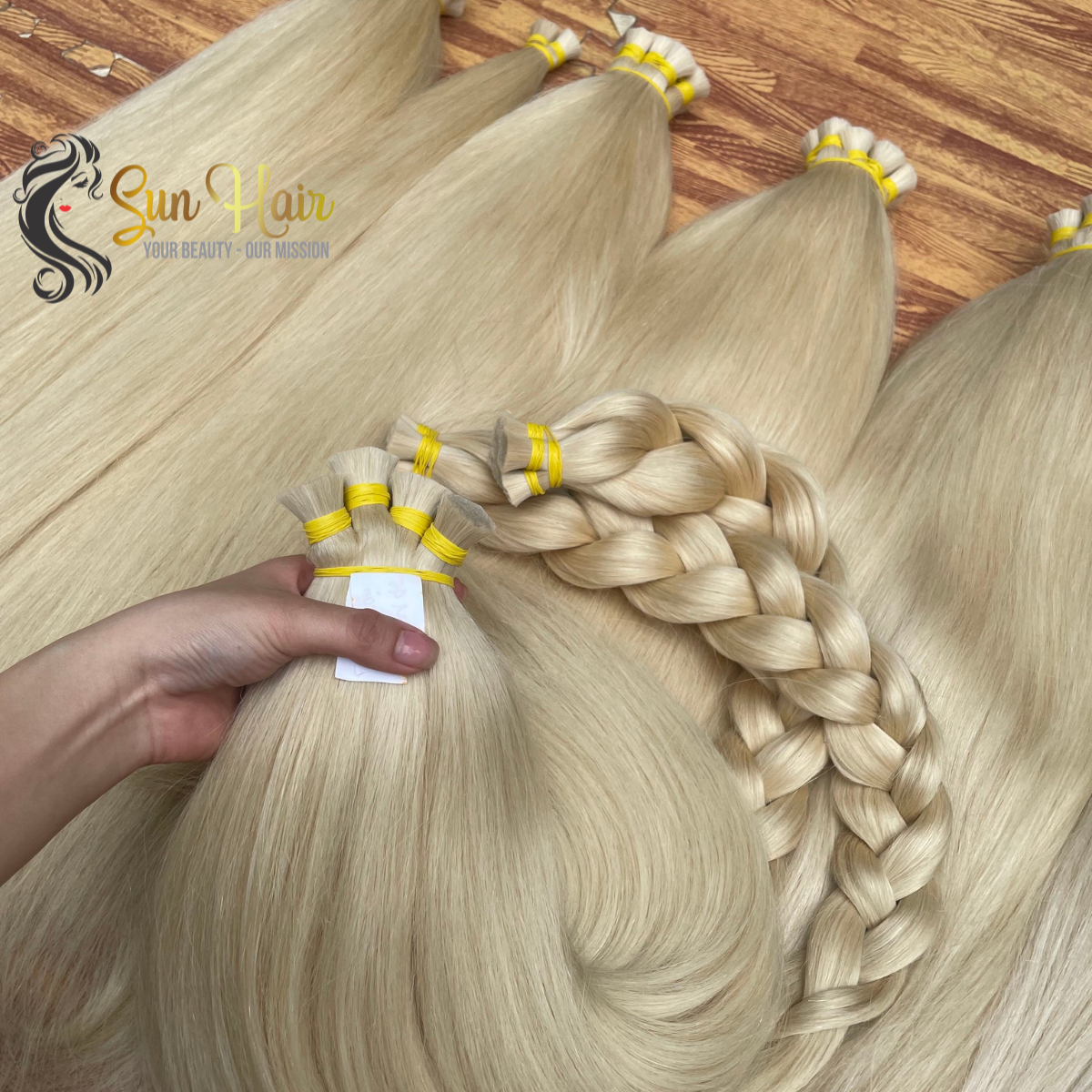Sun Hair Company Wholesale 60 Hot Trending Color Silky Straight Bulk 100% Virgin Vietnamese Human Hair Extensions Wave Wigs
