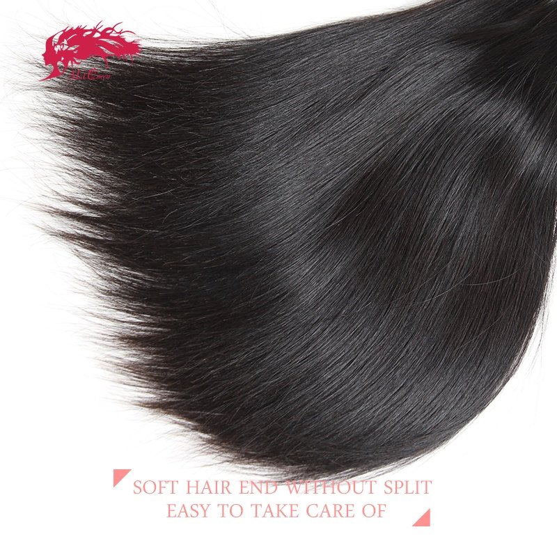 Ali Queen Hair Brazilian Straight Weave Bundles 8"-30" Remy Virgin Hair Natural Color 100% Human Hair Extension