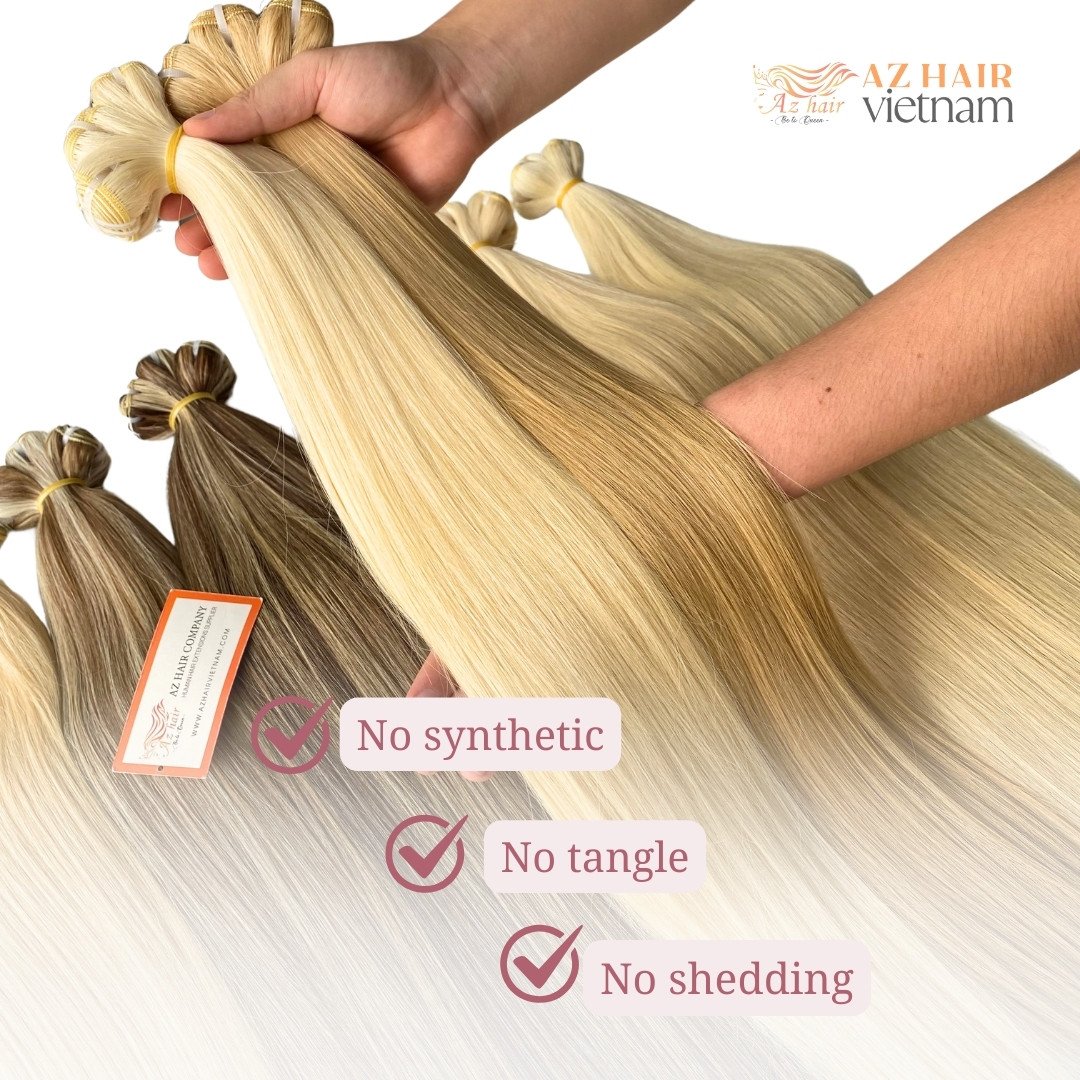 100% Raw Vietnamese Hair Extensions Weft Bone Straight Virgin Full Cuticle Aligned Hair Fast Shipping