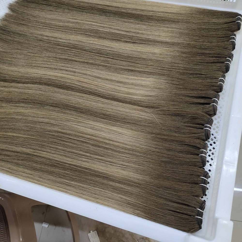 Cheap Wholesale Raw Indian Natural Human Hair Machine Weft Extensions De Cheveux Humains Vierges