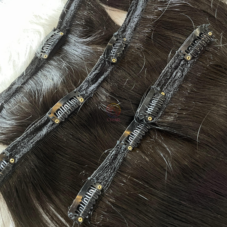 Best Quality Super Double Drawn Natural Color Kinky Curly Clip In Human Hair Extensions For Black Women