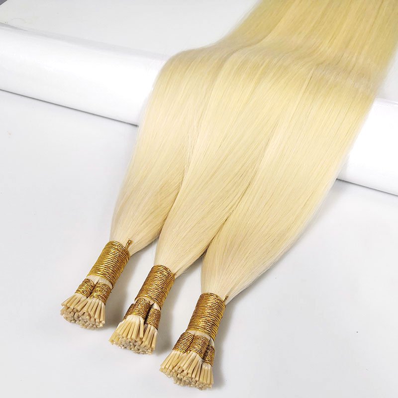 Wholesale 10A Remy Straight Hair Extension,Blonde i Tip Hair,i Tip Hair Extension