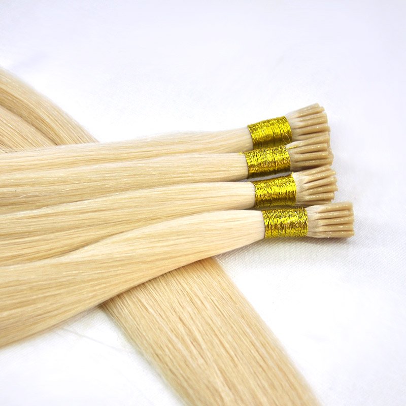 Wholesale 10A Remy Straight Hair Extension,Blonde i Tip Hair,i Tip Hair Extension