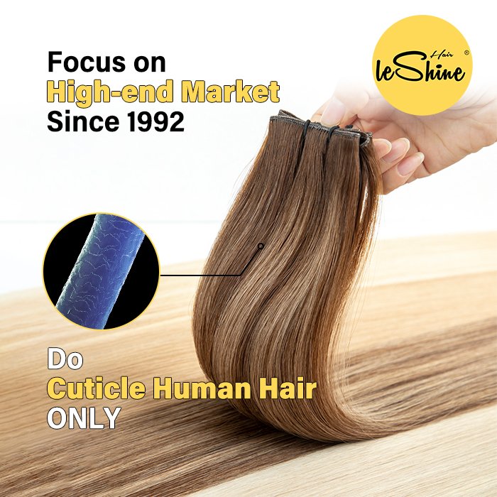 2024 New Trend Invisible Genius Hole Weft 100% Cuticle Aligned Seamless Virgin Human Hair Extensions Chinese Hair Free Shedding