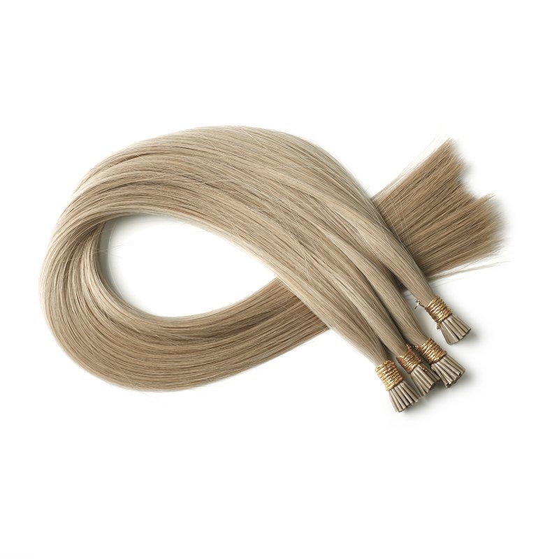 Wholesale 100% Full Cuticle Russian Remy Keratin I Tip Pre Bonded Human Hair Extension