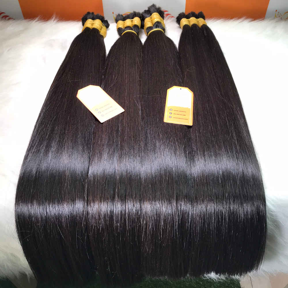 Best Selling Virgin Bulk Hair Extensions From 100% Vietnamese Raw Human Hair Can Be Bleached Whosale Price