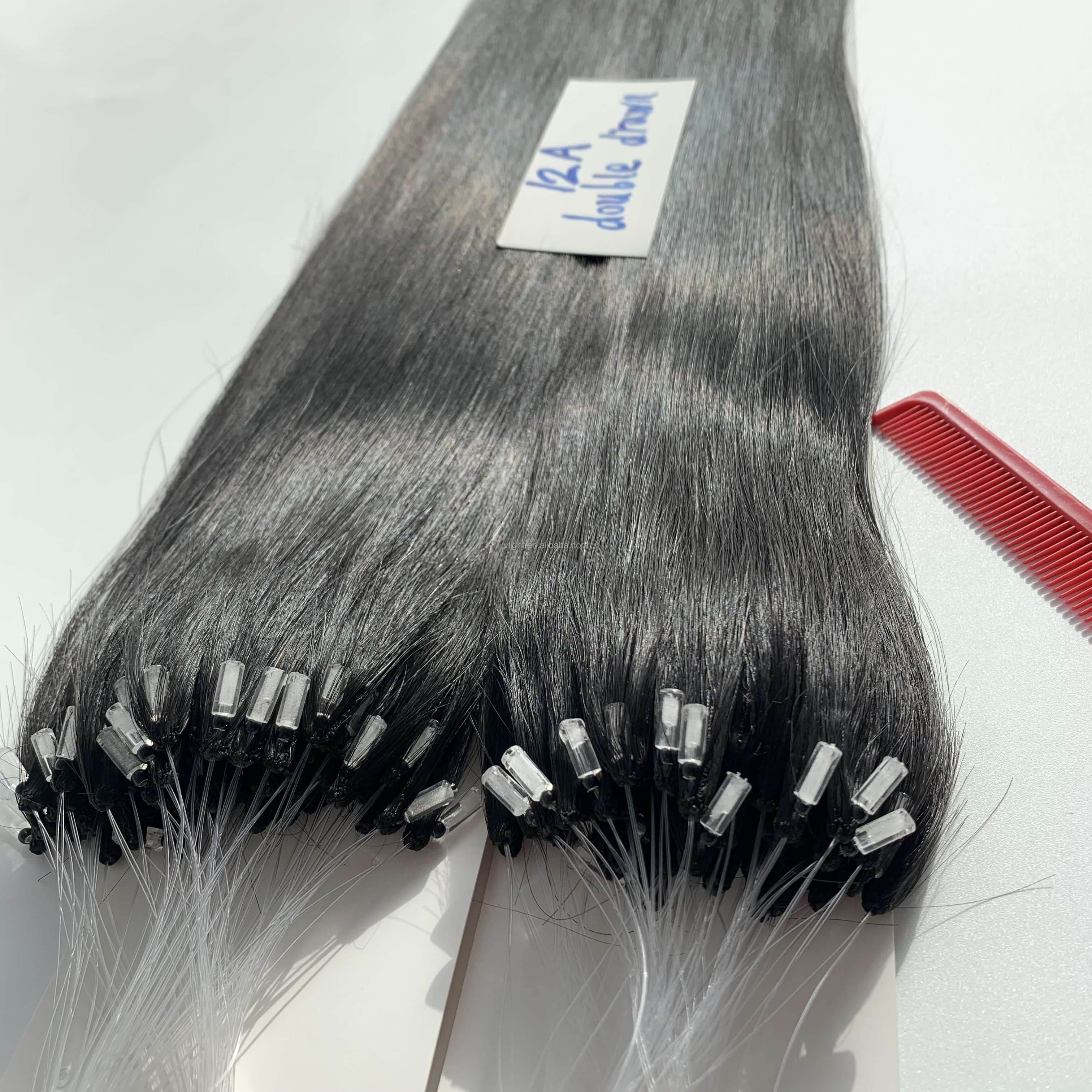 V Light Factory Direct Hair Extensions 100% Human Hair High Comfort and Invisible Effect Feather PVC Bag Hair Extention 20 Inch